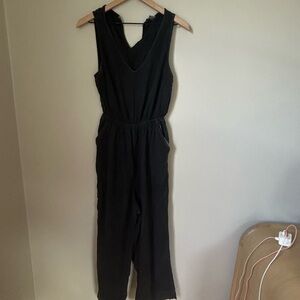 Natural fiber Black Jumpsuit